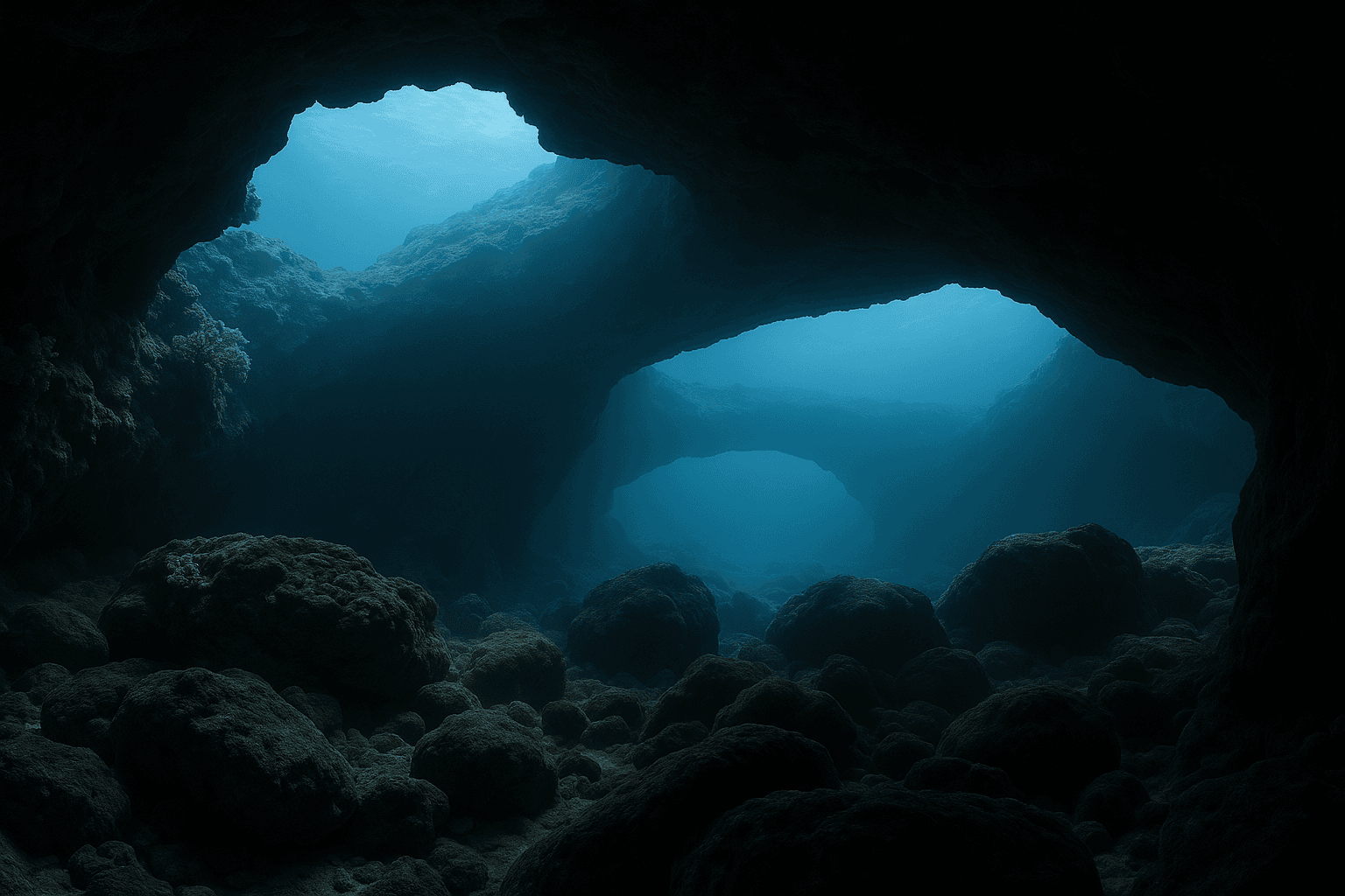 Scuba diving at 5 Caves in Maui