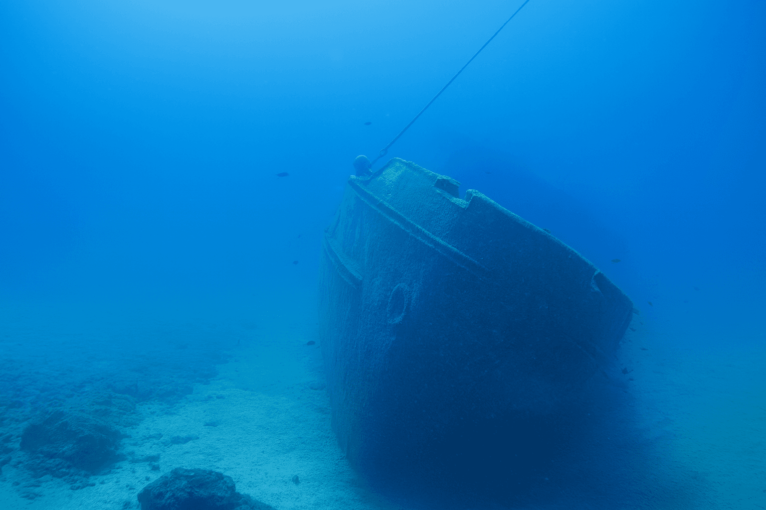 Scuba diving at Boreas Wreck in Costa Brava