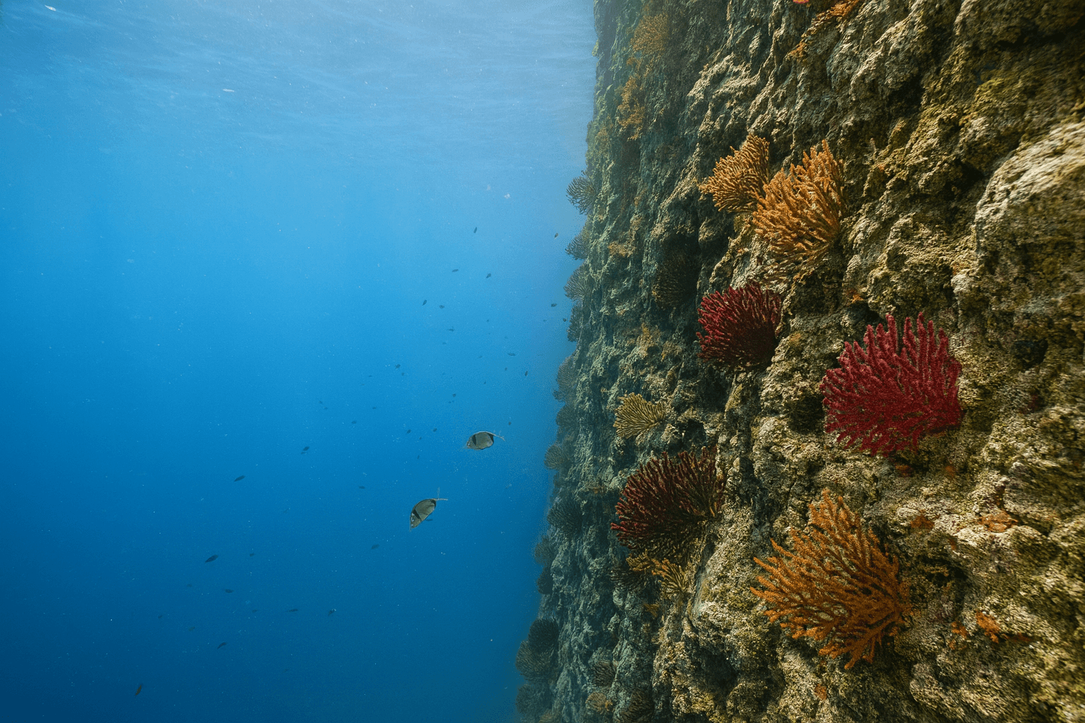 Scuba diving at Borovnik Wall in Kornati Islands