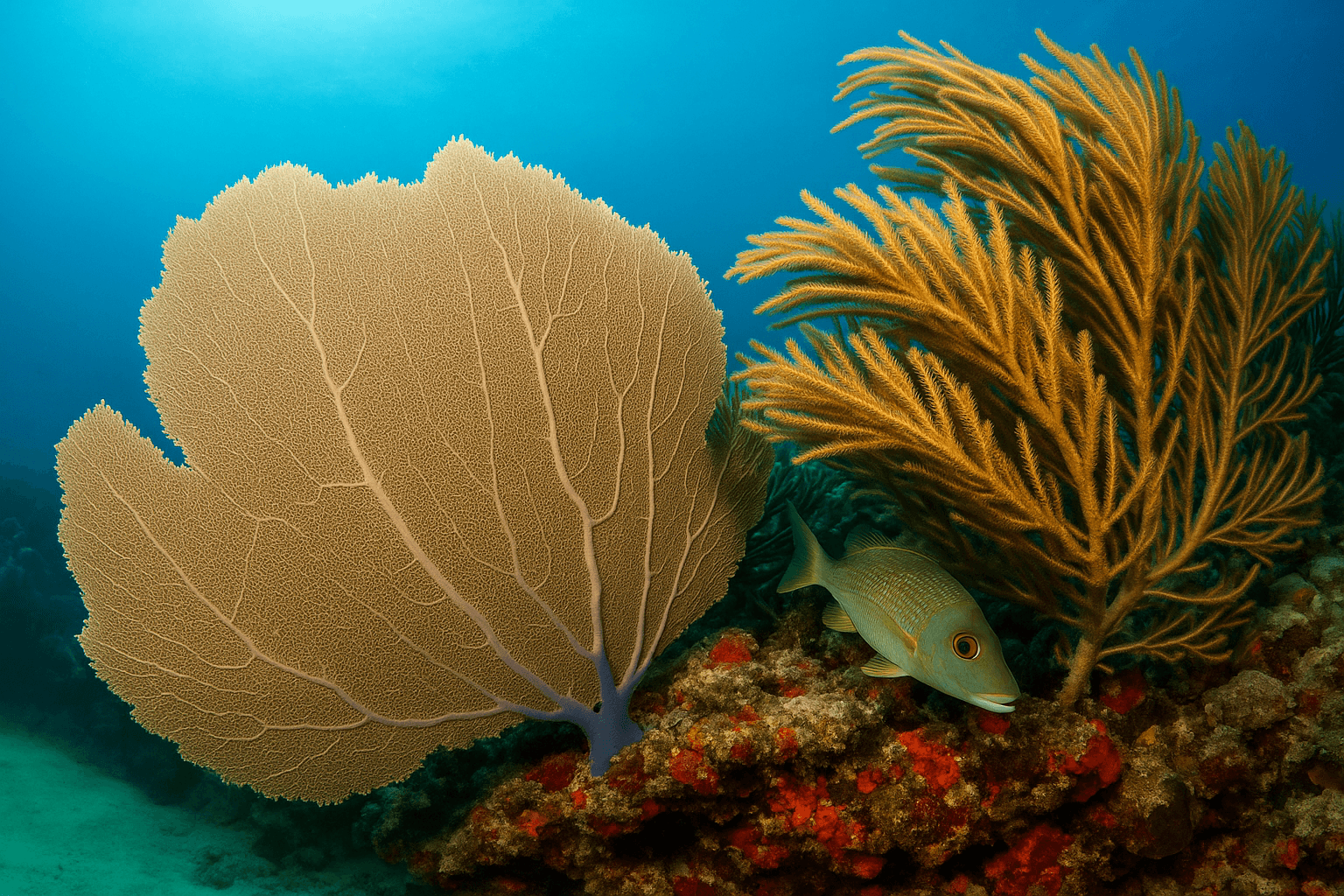 Scuba diving at Chunchacah in Cozumel