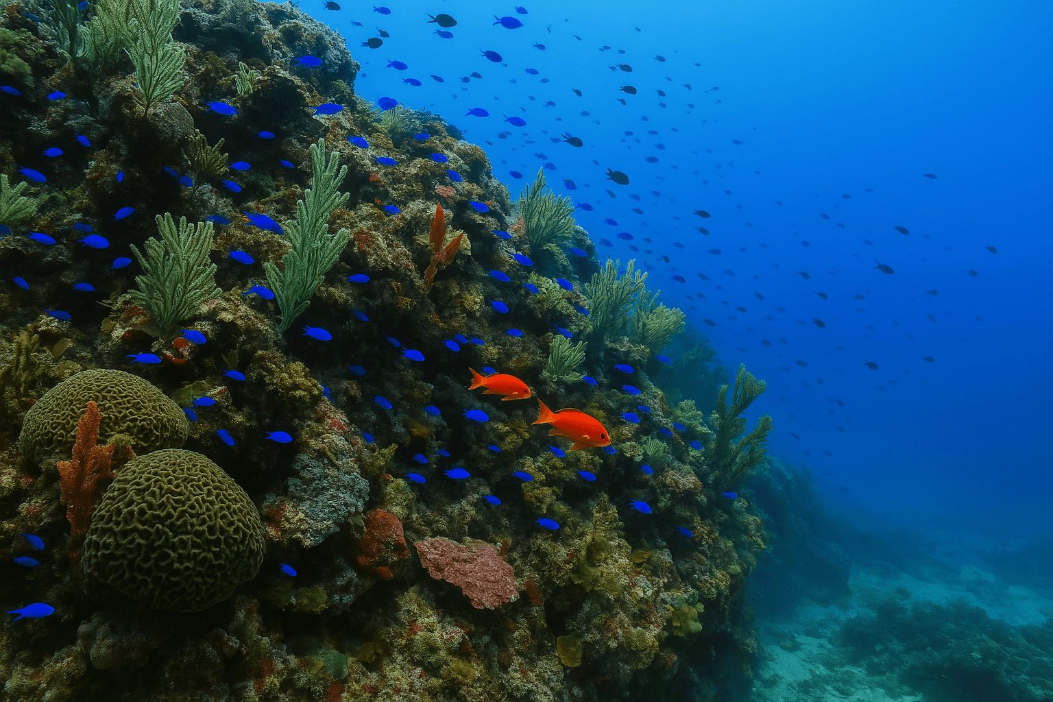 Scuba diving at Dry Tortugas in Key West