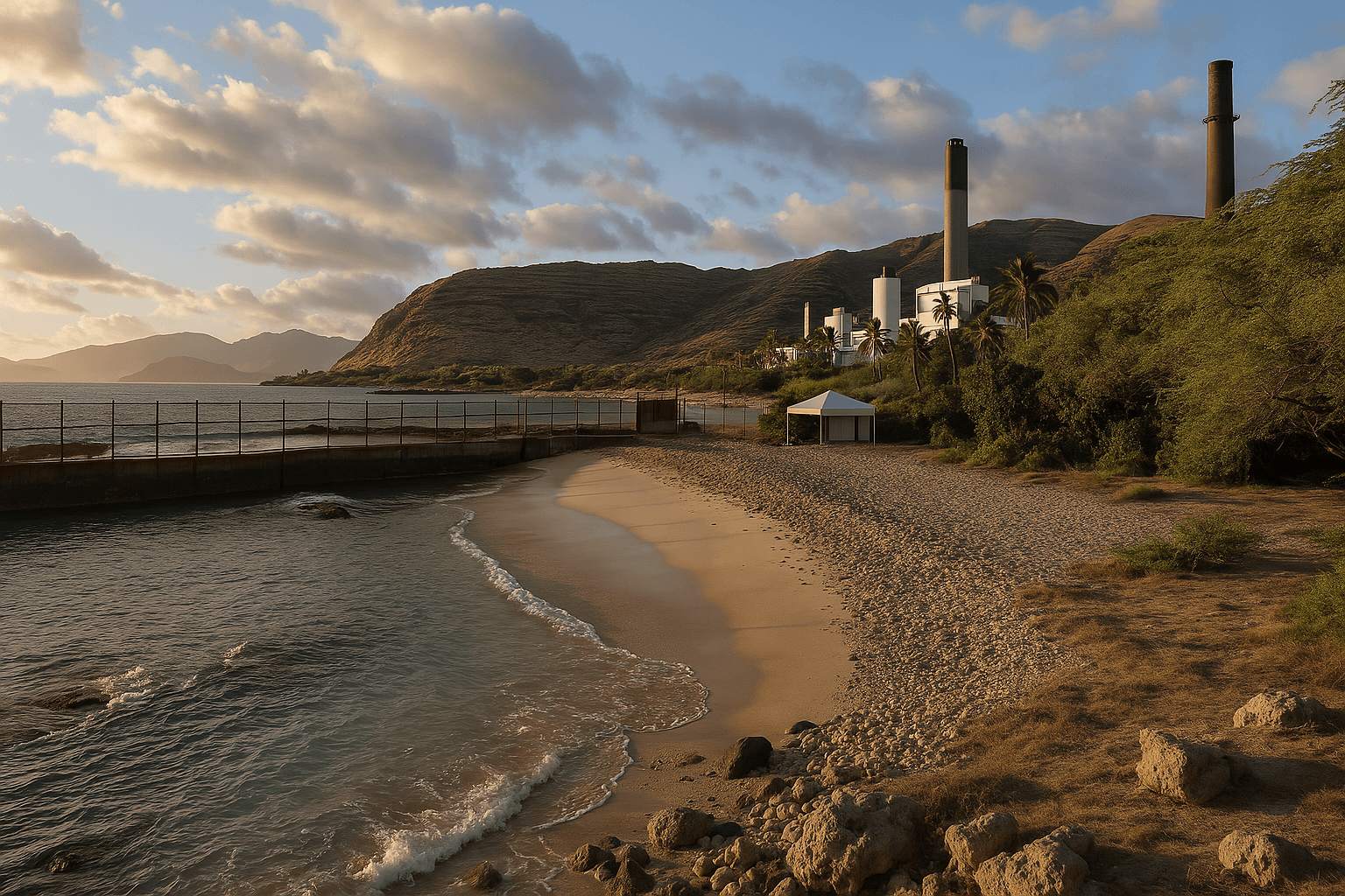 Scuba diving at Electric Beach in Oahu