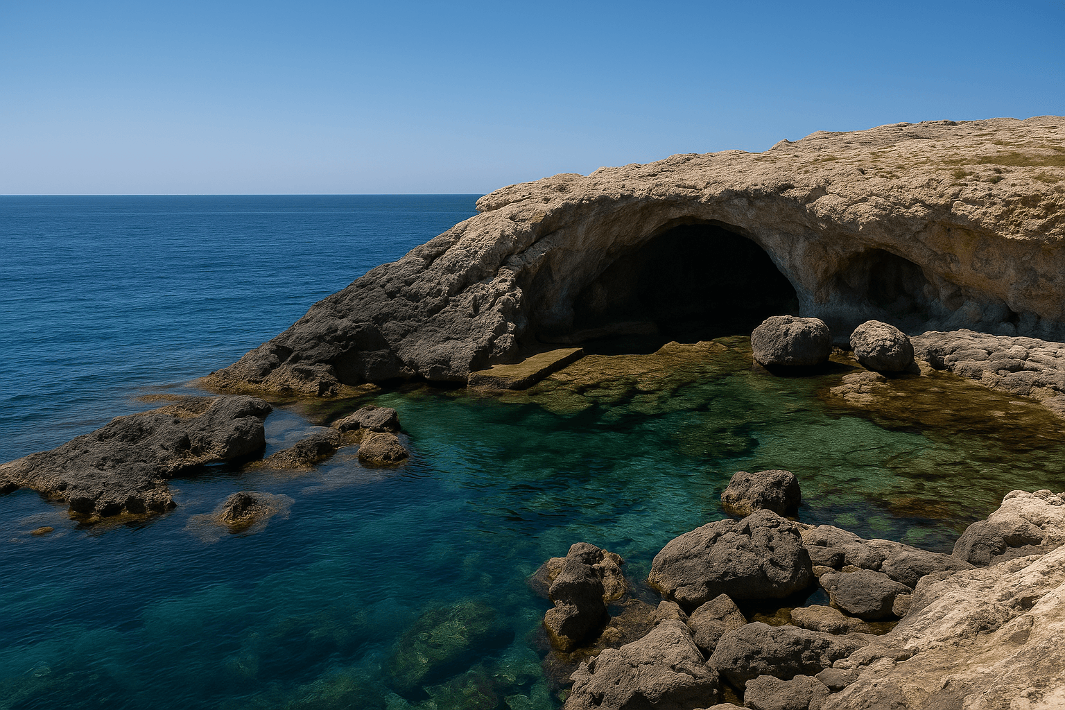 Scuba diving at Ghar Lapsi in Valletta