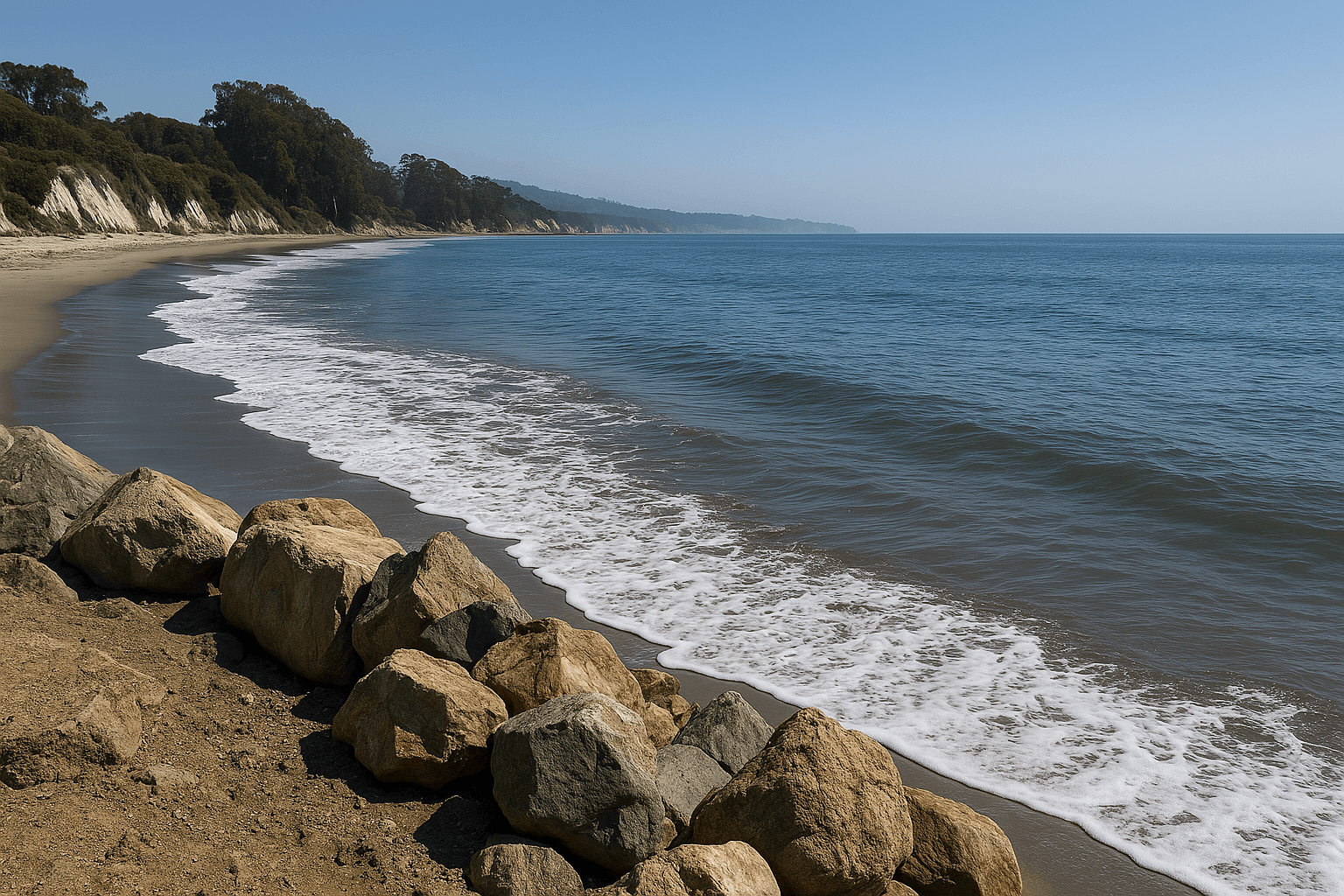 Scuba diving at Goleta Beach in Santa Barbara