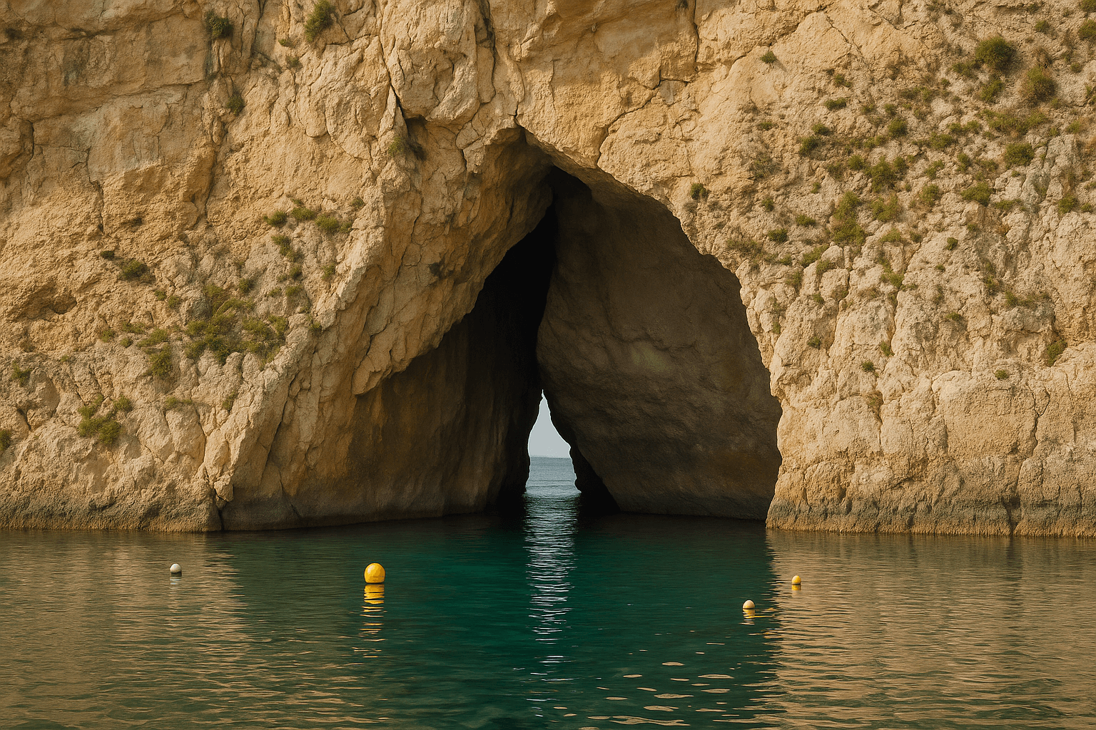 Scuba diving at Inland Sea in Gozo