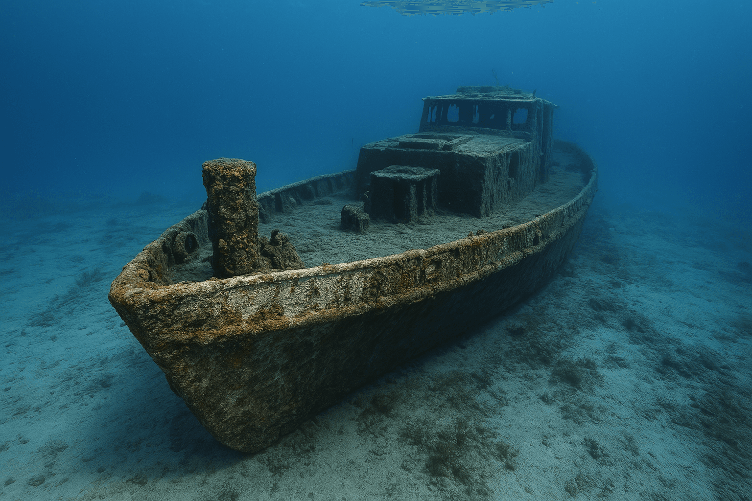 Scuba diving at Joe's Tug in Key West