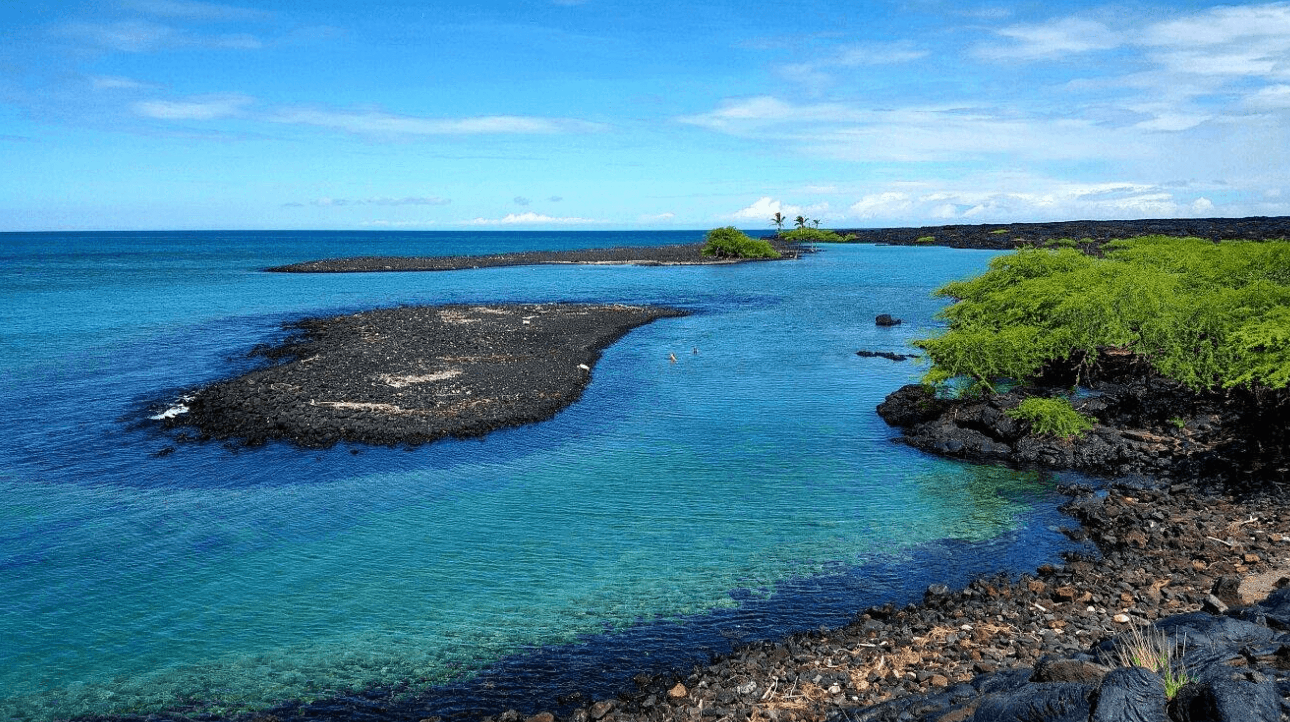 Scuba diving at Kiholo Bay in Big Island