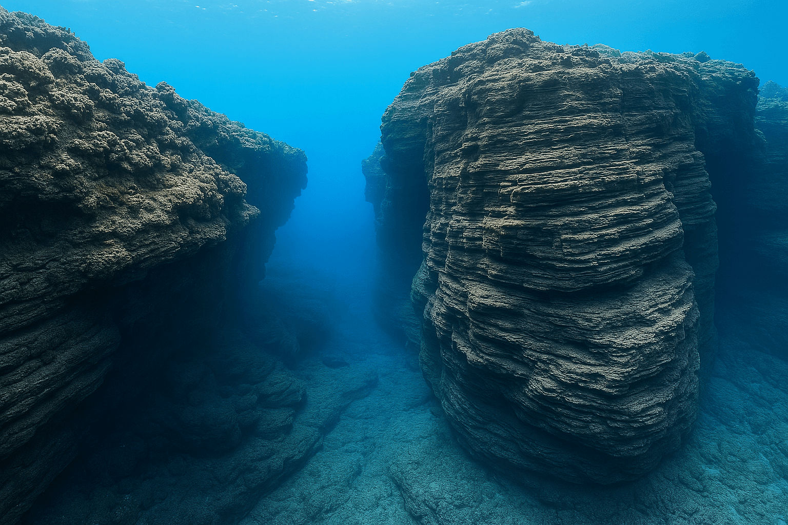 Scuba diving at Lehua Crater in Kauai
