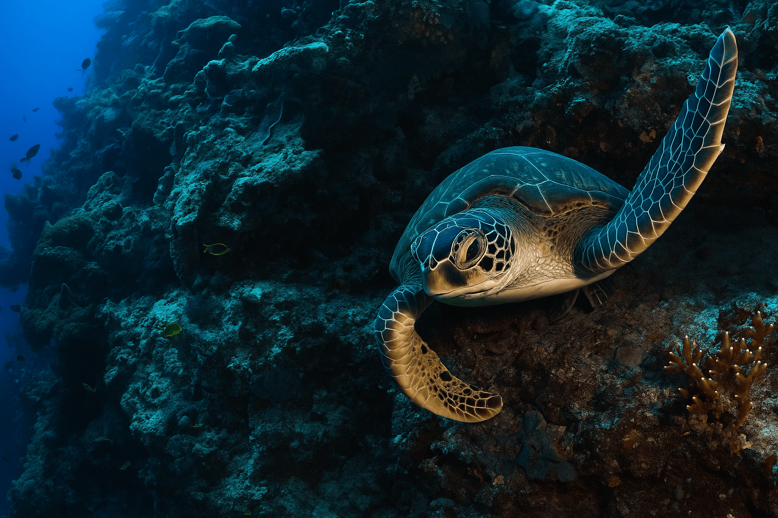 Scuba diving at Maracaibo in Cozumel