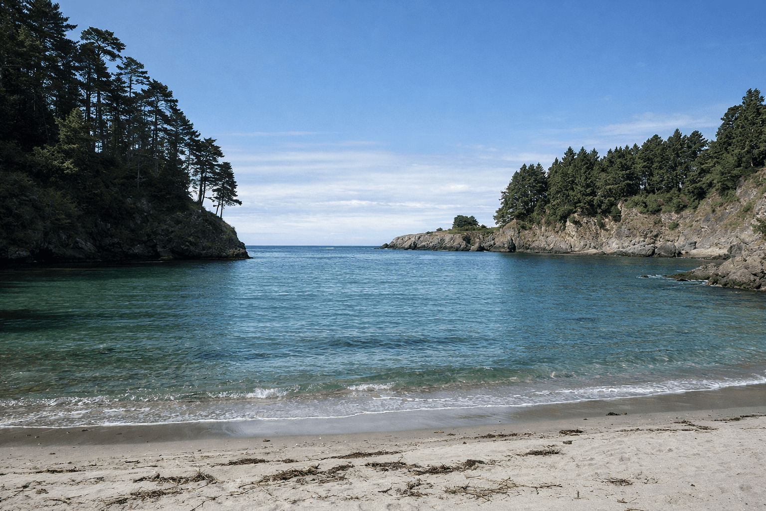 Scuba diving at Russian Gulch State Park in Mendocino County