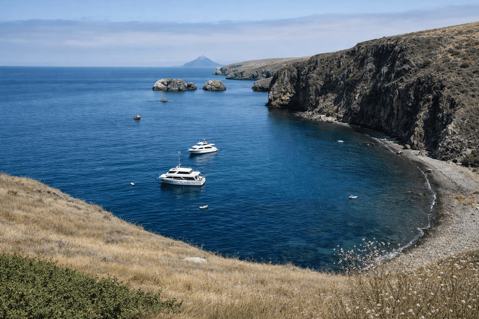 Scuba diving at Scorpion Anchorage in Channel Islands