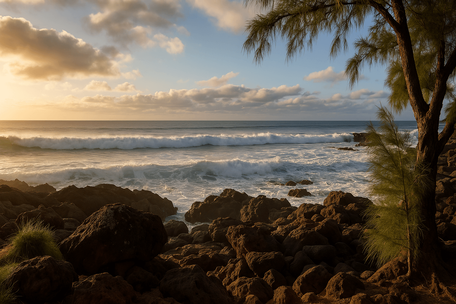 Scuba diving at Sharks Cove in Oahu