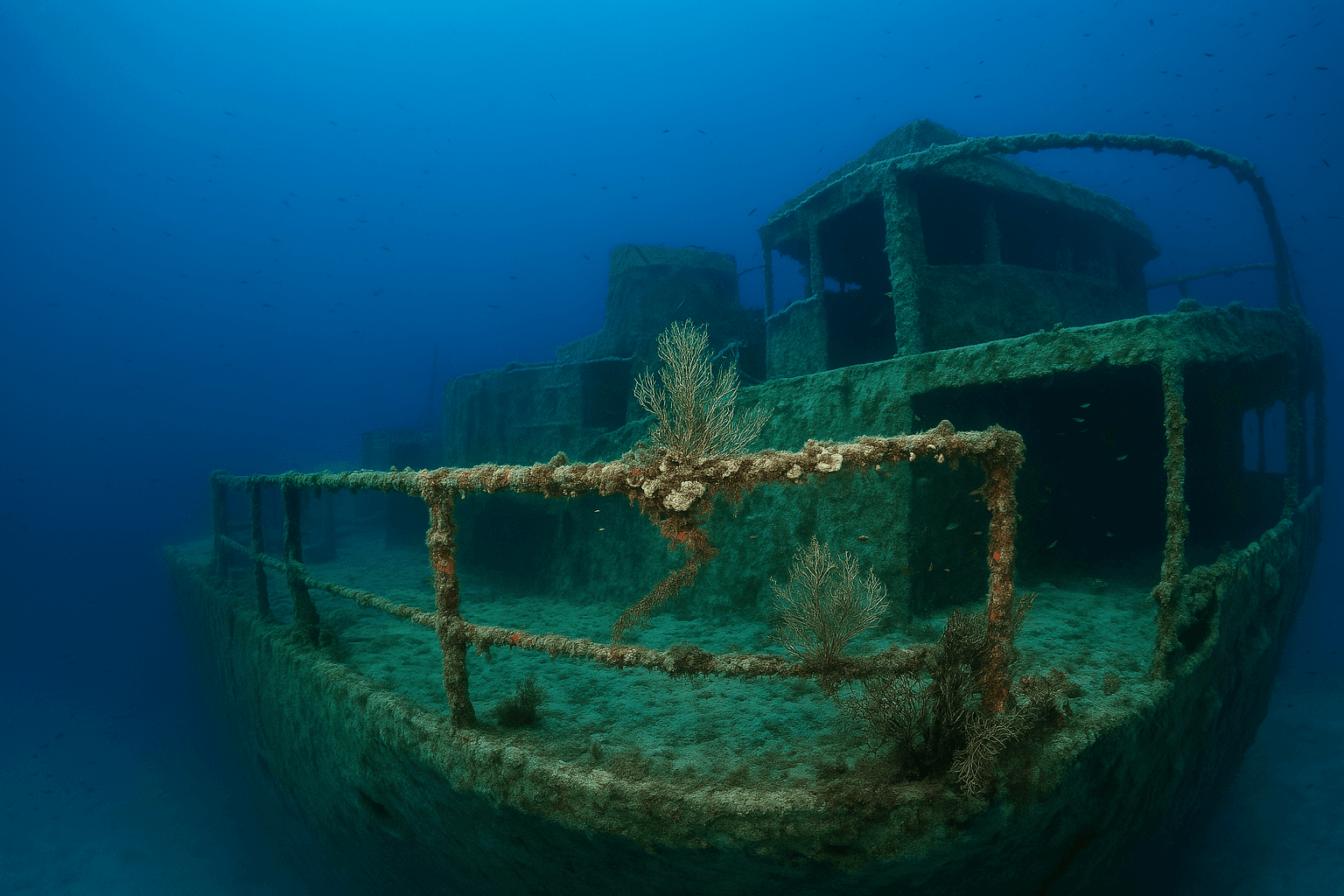 Scuba diving at Spiegel Grove in Upper Keys