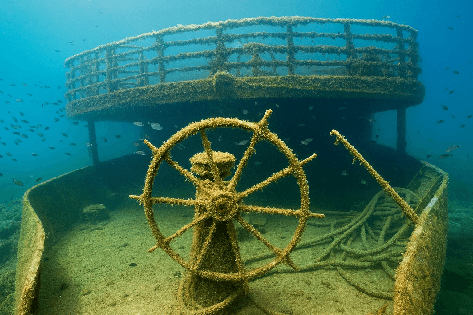 Scuba diving at Tomislav Wreck in Dubrovnik
