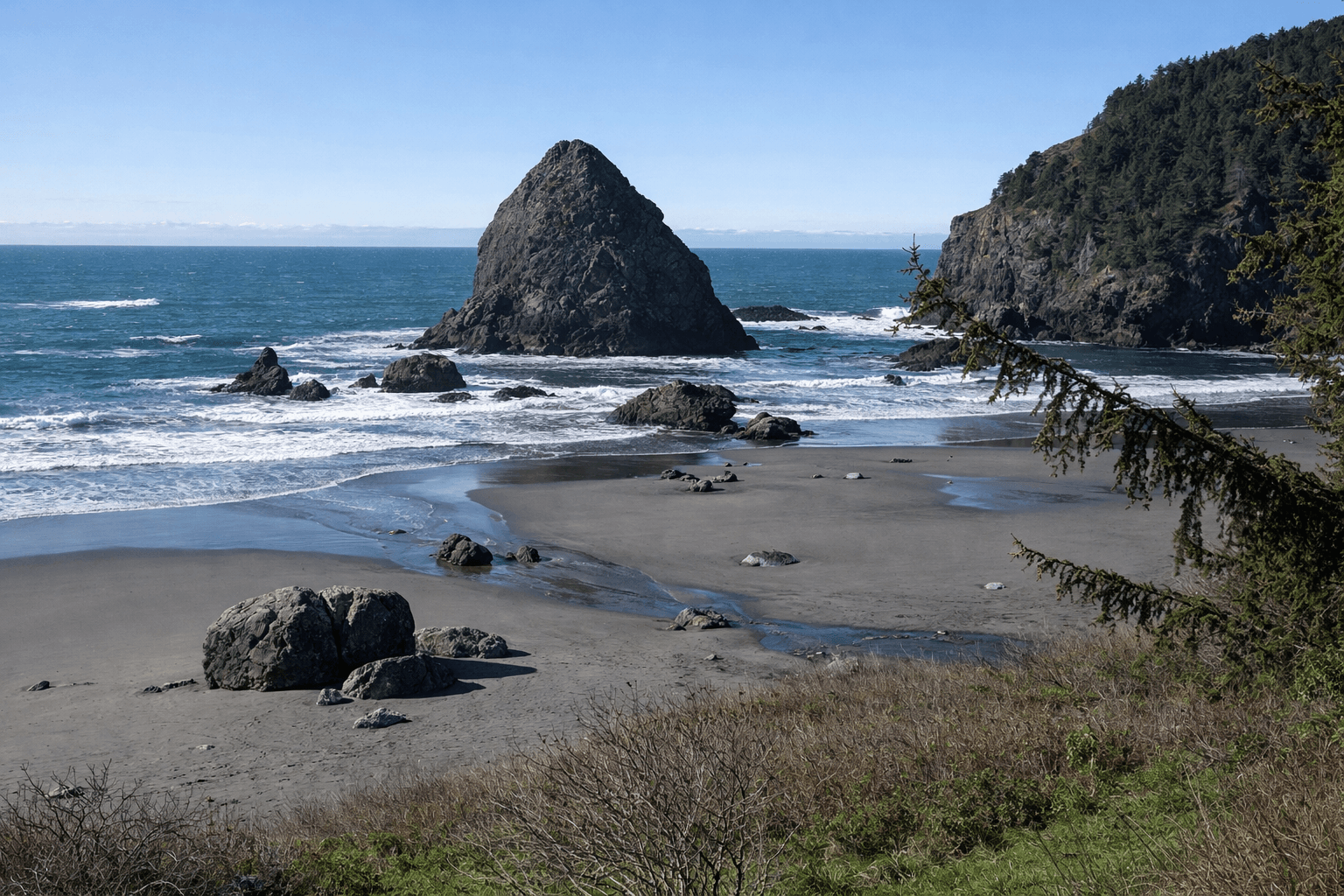 Scuba diving at Whaleshead Beach in Brookings