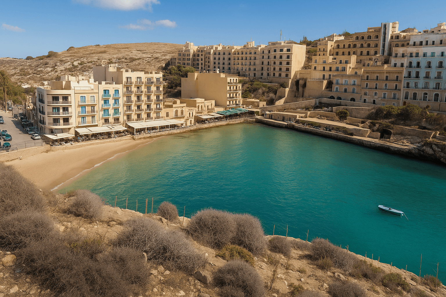 Scuba diving at Xlendi Bay in Gozo
