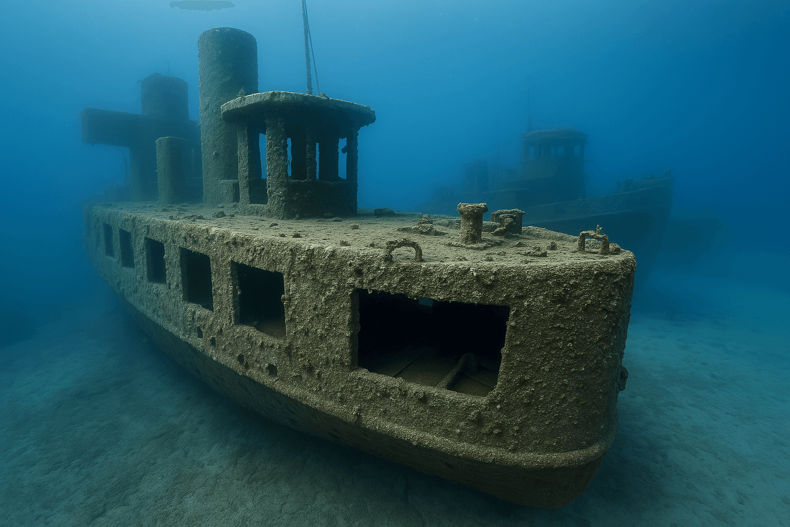 Scuba diving at YO-257 & San Pedro in Oahu